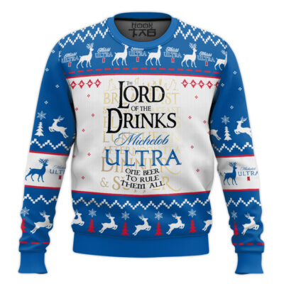 Michelob Ultra Lord Of The Rings Ugly Christmas Sweater