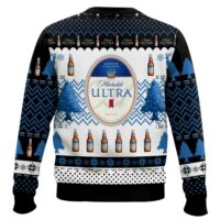 Hooktab Michelob Ultra Superior Light Beer Ugly Christmas Sweater
