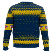 Hooktab Michigan Wolverines - Custom Name And Number Ugly Christmas Sweater