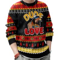 Hooktab Mick Foley Dude Love WWE Ugly Christmas Sweater