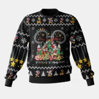 Hooktab Mickey And Friends Ugly Christmas Sweater
