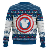 Hooktab Mickey Hero Captain America Ugly Christmas Sweater