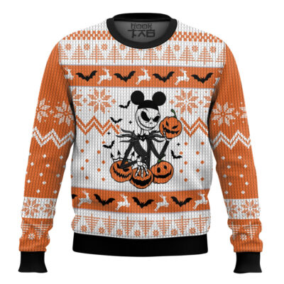 Mickey Jack Skellington Ugly Christmas Sweater