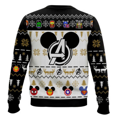 Hooktab Mickey Marvel Avengers Ugly Christmas Sweater