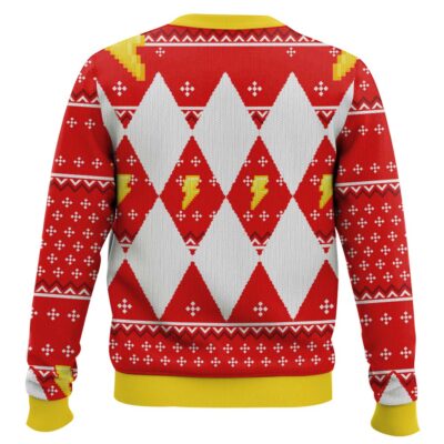 Hooktab Mighty Morphin Pixel Power Rangers Ugly Christmas Sweater