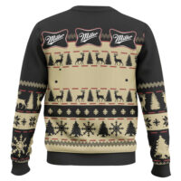 Hooktab Miller Genuine Draft Beer Ugly Christmas Sweater