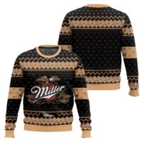 Hooktab Miller Genuine Draft Brews Ugly Christmas Sweater
