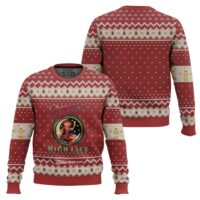 Hooktab Miller High Life Beer Ugly Christmas Sweater