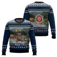 Hooktab Miller Lite Bear Ugly Christmas Sweater