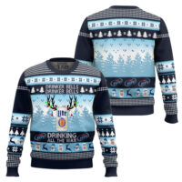 Hooktab Miller Lite Drinker Bells Ugly Christmas Sweater