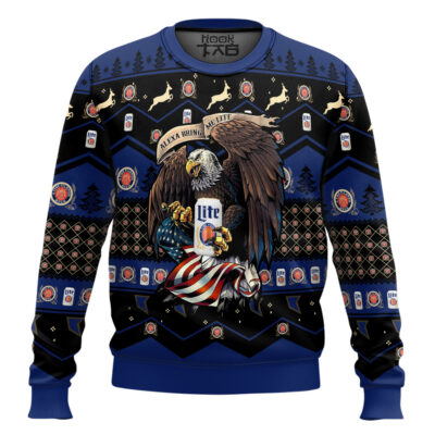 Miller Lite Eagle Ugly Christmas Sweater