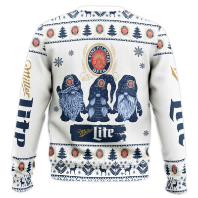 Hooktab Miller Lite Gnomes Ugly Christmas Sweater