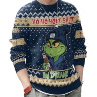 Hooktab Miller Lite Ho Ho Holy Sh!t I'm Drunk Ugly Christmas Sweater