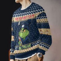 Hooktab Miller Lite Ho Ho Holy Sh!t I'm Drunk Ugly Christmas Sweater