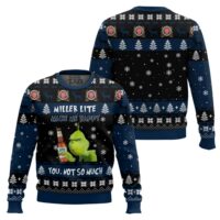 Hooktab Miller Lite Make Me Happy Ugly Christmas Sweater