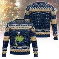 Hooktab Miller Lite Makes Grinch Happy Ugly Christmas Sweater