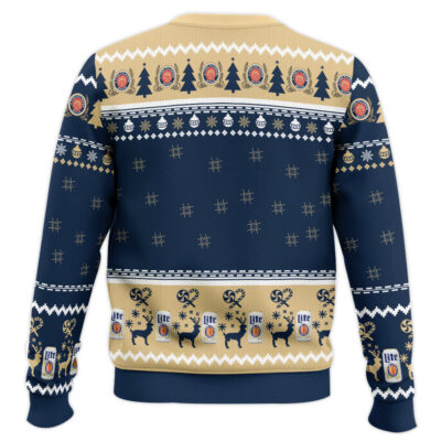 Hooktab Miller Lite Merry Kissmyass Ugly Christmas Sweater