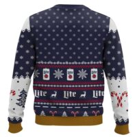 Hooktab Miller Lite Snow Globe Ugly Christmas Sweater