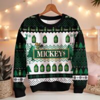 Hooktab Miller Mickey's Fine Malt Liquor Ugly Christmas Sweater
