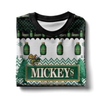 Hooktab Miller Mickey's Fine Malt Liquor Ugly Christmas Sweater