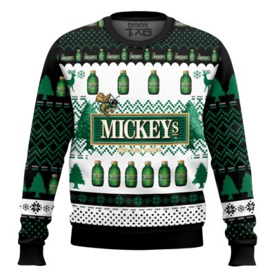 Miller Mickey's Fine Malt Liquor Ugly Christmas Sweater