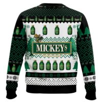 Hooktab Miller Mickey's Fine Malt Liquor Ugly Christmas Sweater