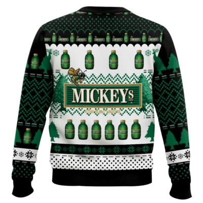 Hooktab Miller Mickey’s Fine Malt Liquor Ugly Christmas Sweater