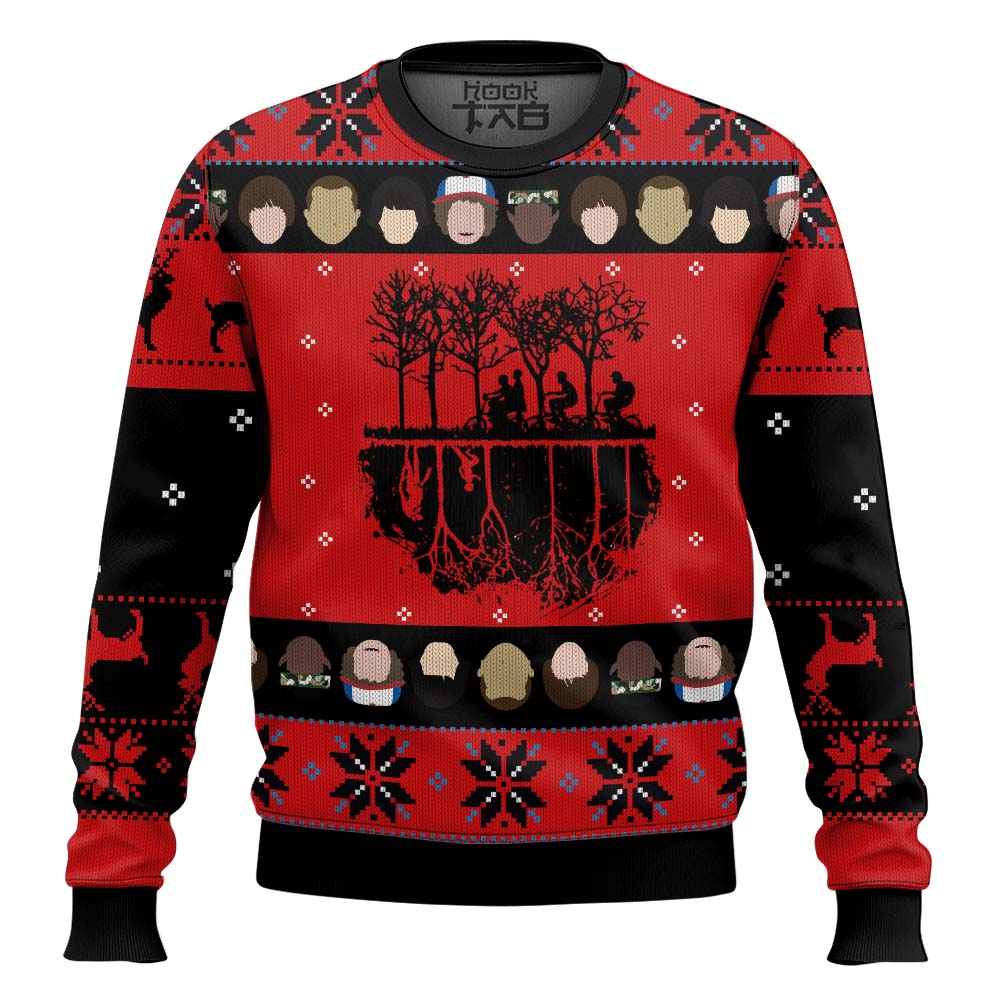 Hooktab Mirkwood Stranger Things Ugly Christmas Sweater Hooktab Mirkwood Stranger Things Ugly Christmas Sweater