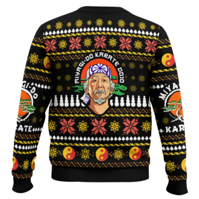 Hooktab Miyagi Karate Kid Ugly Christmas Sweater