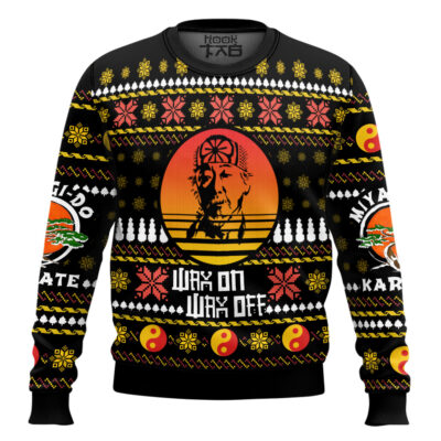 Miyagi Karate Kid Ugly Christmas Sweater