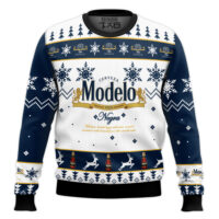 Hooktab Modelo Dunkel Beer - Custom Name Ugly Christmas Sweater