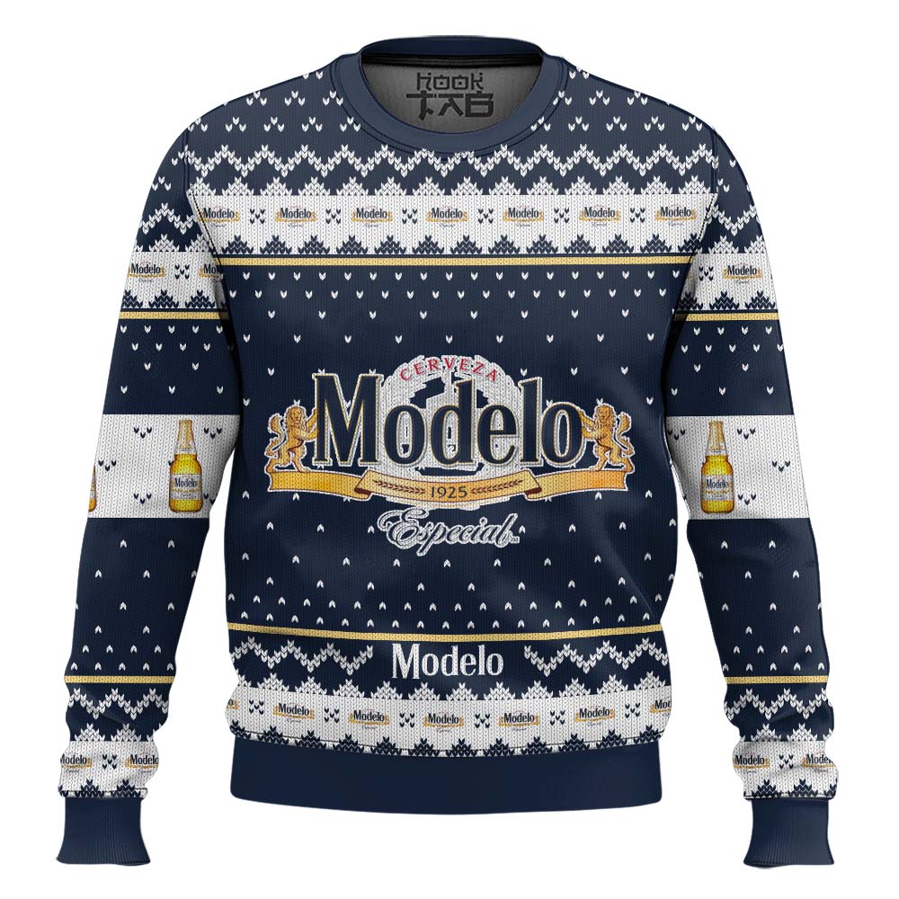 Hooktab Modelo Dunkel Beer Ugly Christmas Sweater Hooktab Modelo Dunkel Beer Ugly Christmas Sweater