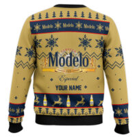 Hooktab Modelo Especial Beer - Custom Name Ugly Christmas Sweater