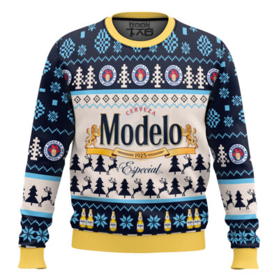 Modelo Especial Beer Ugly Christmas Sweater