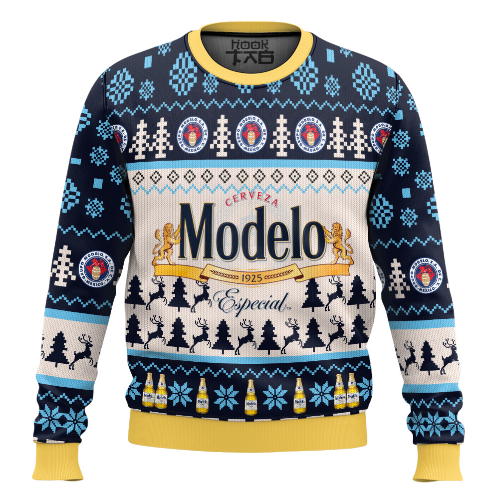 Hooktab Modelo Especial Beer Ugly Christmas Sweater Hooktab Modelo Especial Beer Ugly Christmas Sweater