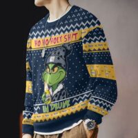 Hooktab Modelo Ho Ho Holy Sh!t I'm Drunk Grinch Ugly Christmas Sweater