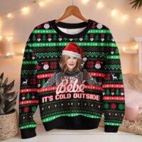 Hooktab Moira Rose Bebe It's Cold Outside Meme Ugly Christmas Sweater