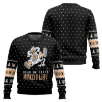 Hooktab Monkey D Luffy Dead Or Alive One Piece Ugly Christmas Sweater