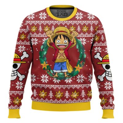 Monkey D Luffy One Piece Ugly Christmas Sweater