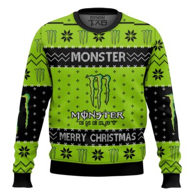 Monster Energy Drinks Ugly Christmas Sweater