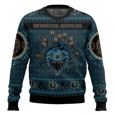 Monster Manual Dungeons & Dragons Ugly Christmas Sweater