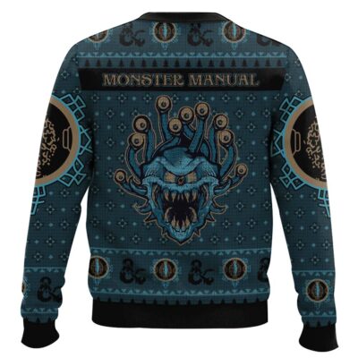 Hooktab Monster Manual Dungeons & Dragons Ugly Christmas Sweater
