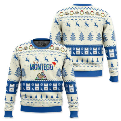 Hooktab montego cigarettes Blue Ugly Christmas Sweater