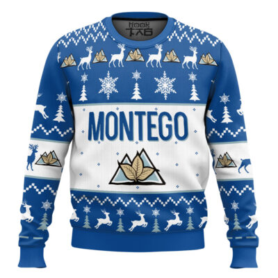 montego cigarettes Blue Ugly Christmas Sweater