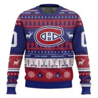 Hooktab Montreal Canadiens - Custom Name And Number Ugly Sweater