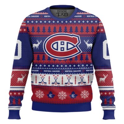 Montreal Canadiens - Custom Name And Number Ugly Sweater