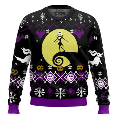 Moonlight Jack Skellington Ugly Christmas Sweater