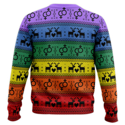 Hooktab Move I’m Gay LGBT Support Ugly Christmas Sweater