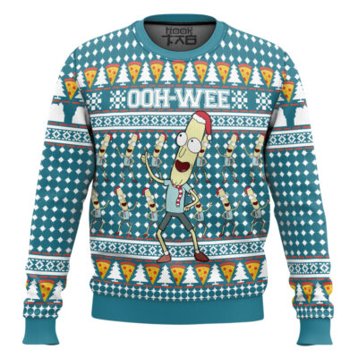 Mr. Poopybutthole Ohh Wee Rick And Morty Ugly Christmas Sweater