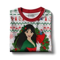 Hooktab Mulan Disney Princess Ugly Christmas Sweater